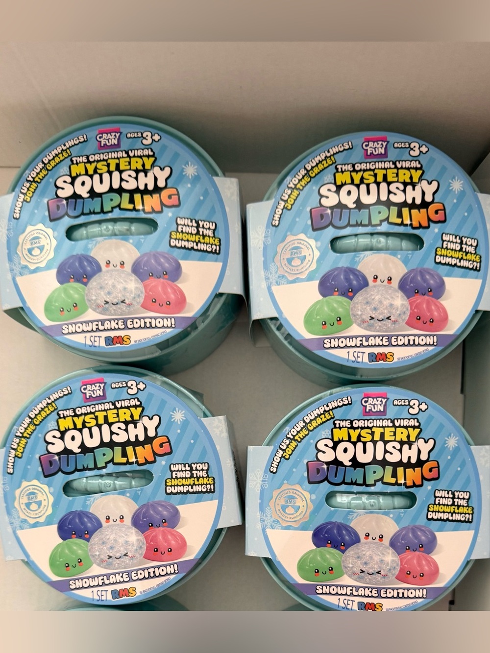 Crazy Fun Mystery Squishy Dumpling Snowflake Edition Hobby lobby crunch lot 4